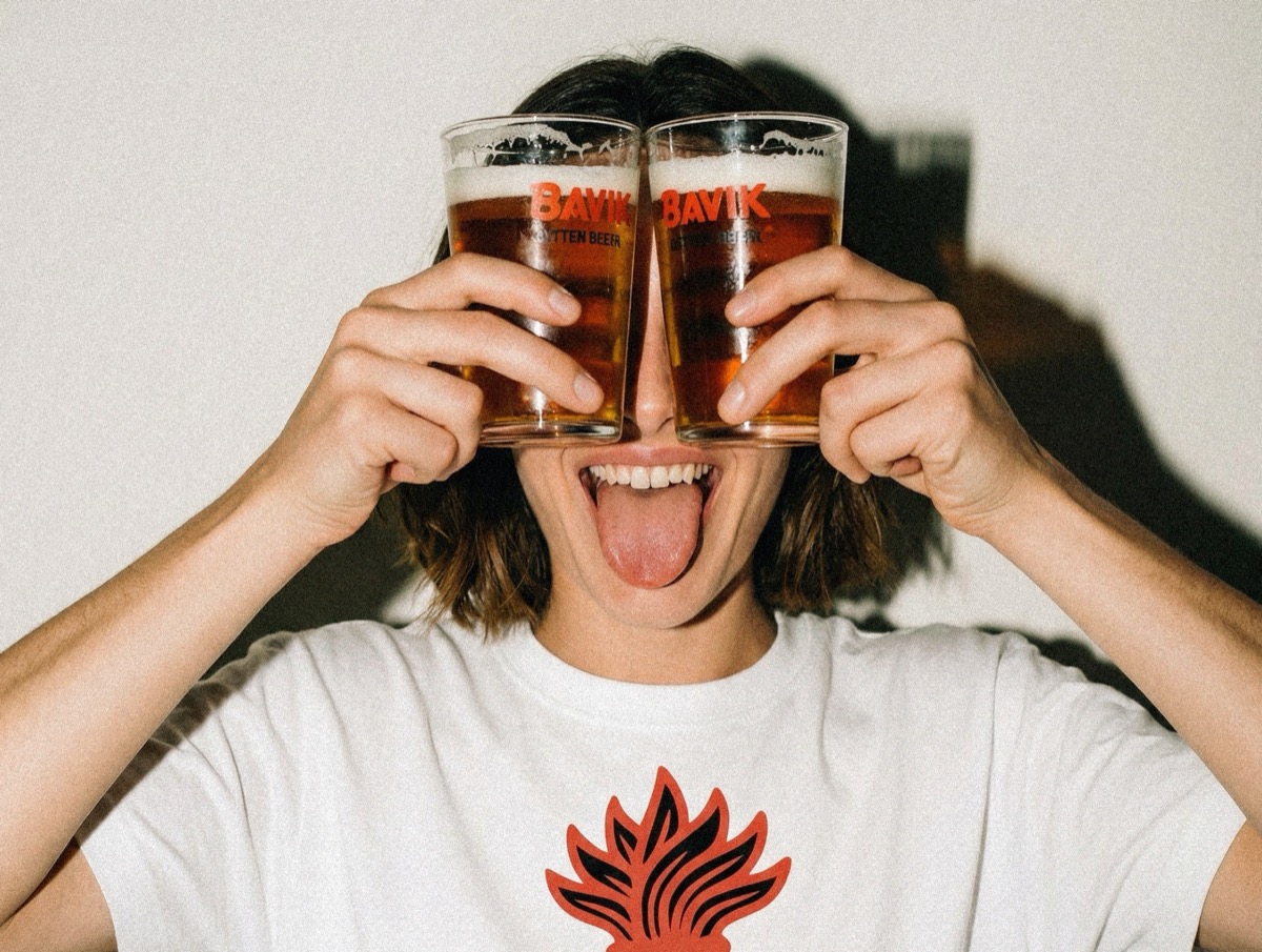 Guy with beers