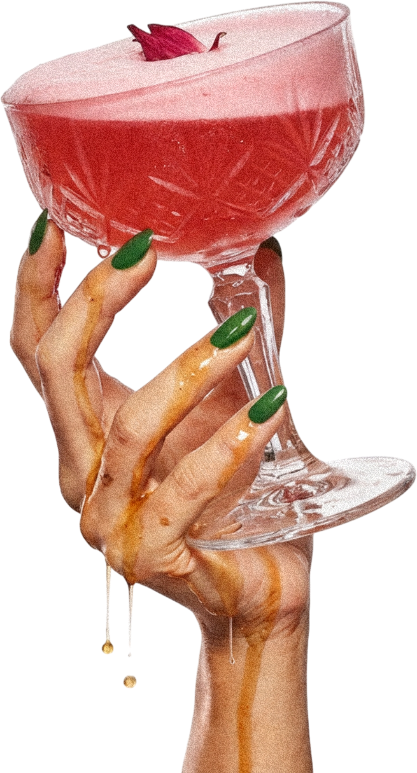 Hand holding cocktail
